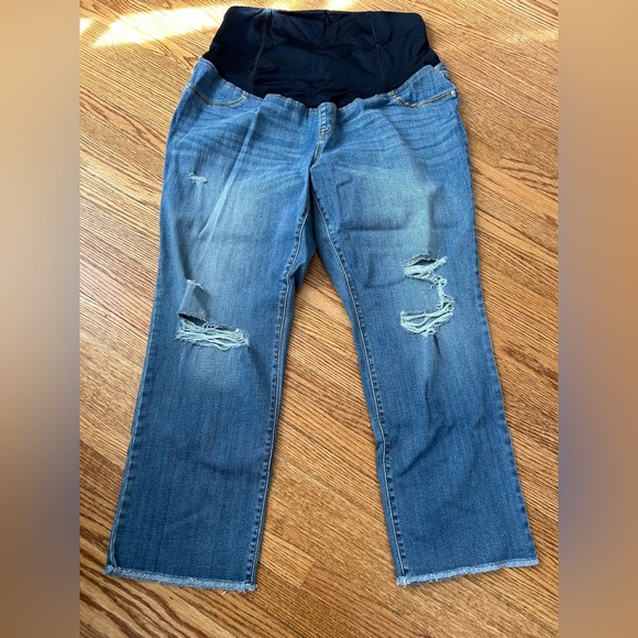 Target Isabel Maternity Straight Crop Jean - Picture 1 of 7